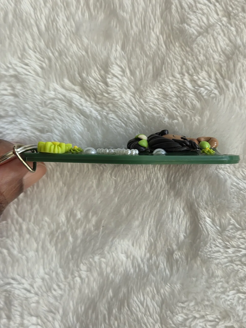 Princess Tiana Green Decorative Keychain
